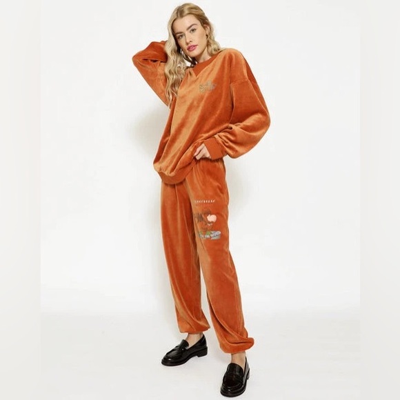 Gone Viral Velour Sweatpants - Picture 2 of 10